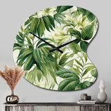 Vintage Jungle - Asymmetric Metal Wall Clock