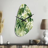 Vintage Jungle - Asymmetric Metal Wall Clock