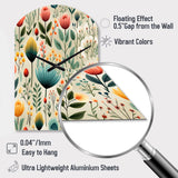 Gardens - Asymmetric Metal Wall Clock