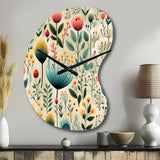 Gardens - Asymmetric Metal Wall Clock