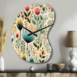 Gardens - Asymmetric Metal Wall Clock