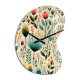 Gardens - Asymmetric Metal Wall Clock