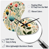 Gardens - Asymmetric Metal Wall Clock