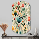 Gardens - Asymmetric Metal Wall Clock