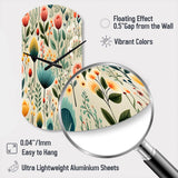 Gardens - Asymmetric Metal Wall Clock