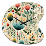 Gardens - Asymmetric Metal Wall Clock