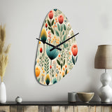 Gardens - Asymmetric Metal Wall Clock