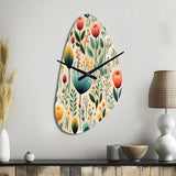 Gardens - Asymmetric Metal Wall Clock