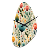 Gardens - Asymmetric Metal Wall Clock
