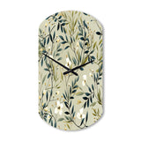 Zen Foliage - Asymmetric Metal Wall Clock