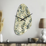 Zen Foliage - Asymmetric Metal Wall Clock