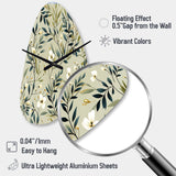Zen Foliage - Asymmetric Metal Wall Clock