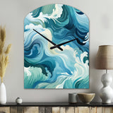 Ocean Spray - Asymmetric Metal Wall Clock