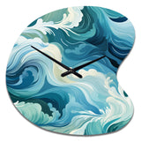 Ocean Spray - Asymmetric Metal Wall Clock