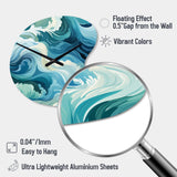 Ocean Spray - Asymmetric Metal Wall Clock