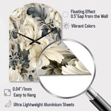 Urban Victorian Splendor Victorian Pattern - Asymmetric Metal Wall Clock