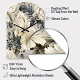 Urban Victorian Splendor Victorian Pattern - Asymmetric Metal Wall Clock