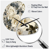 Urban Victorian Splendor Victorian Pattern - Asymmetric Metal Wall Clock
