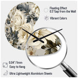 Urban Victorian Splendor Victorian Pattern - Asymmetric Metal Wall Clock