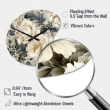 Urban Victorian Splendor Victorian Pattern - Asymmetric Metal Wall Clock