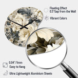 Urban Victorian Splendor Victorian Pattern - Asymmetric Metal Wall Clock