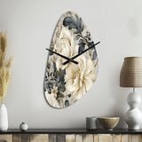 Urban Victorian Splendor Victorian Pattern - Asymmetric Metal Wall Clock