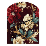 Victorian Renaissance Revival Victorian Pattern - Asymmetric Metal Wall Clock