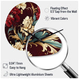 Victorian Renaissance Revival Victorian Pattern - Asymmetric Metal Wall Clock