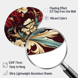 Victorian Renaissance Revival Victorian Pattern - Asymmetric Metal Wall Clock