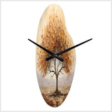 Wild Essence of Africa Tree - Asymmetric Metal Wall Clock
