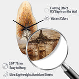 Wild Essence of Africa Tree - Asymmetric Metal Wall Clock