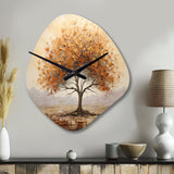 Wild Essence of Africa Tree - Asymmetric Metal Wall Clock