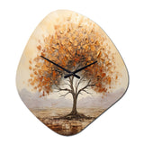 Wild Essence of Africa Tree - Asymmetric Metal Wall Clock