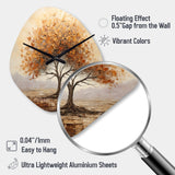 Wild Essence of Africa Tree - Asymmetric Metal Wall Clock