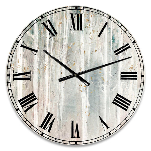 A Woodland Walk into the Forest III - Abstract Metal Wall Clock