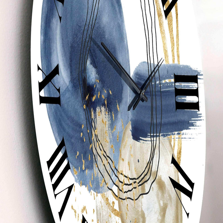 Abstract Dark Blue Gold &amp; Black Underwater Life