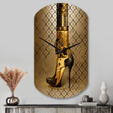 Luxury Brand Bionic Heel I - Asymmetric Metal Wall Clock