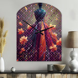 Luxurious Fantasy Dress I - Asymmetric Metal Wall Clock