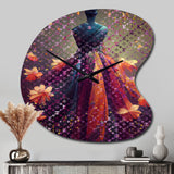 Luxurious Fantasy Dress I - Asymmetric Metal Wall Clock