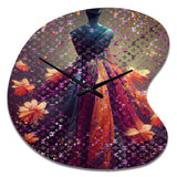 Luxurious Fantasy Dress I - Asymmetric Metal Wall Clock