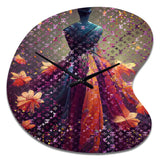 Luxurious Fantasy Dress I - Asymmetric Metal Wall Clock