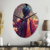 Luxurious Fantasy Dress I - Asymmetric Metal Wall Clock