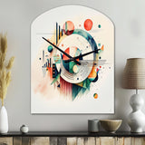 Multi-Color Geometric Art - Asymmetric Metal Wall Clock