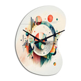 Multi-Color Geometric Art - Asymmetric Metal Wall Clock