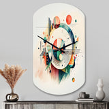 Multi-Color Geometric Art - Asymmetric Metal Wall Clock