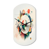 Multi-Color Geometric Art - Asymmetric Metal Wall Clock