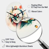 Multi-Color Geometric Art - Asymmetric Metal Wall Clock