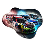 American Stock Car Racing V - Asymmetric Metal Wall Clock