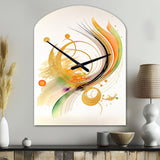 Golden Spiral Movement II - Asymmetric Metal Wall Clock