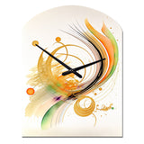 Golden Spiral Movement II - Asymmetric Metal Wall Clock